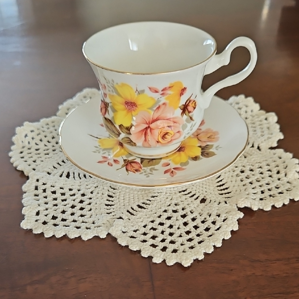 Royal Grafton Bone China Teacup and Saucer